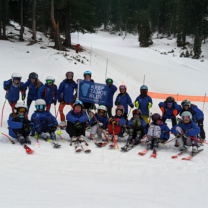 Diamond peak ski team partnering with the League to Save Lake Tahoe